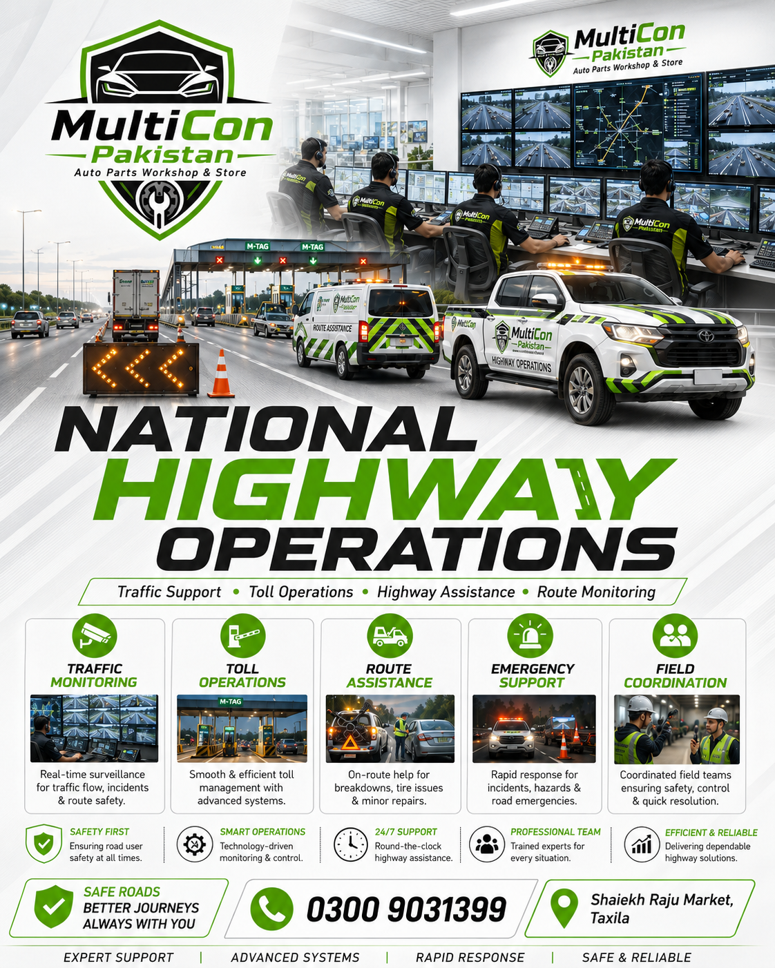 Operations of Toll Plaza, Weigh Stations, Fine Collections, Parking Fee Collections etc